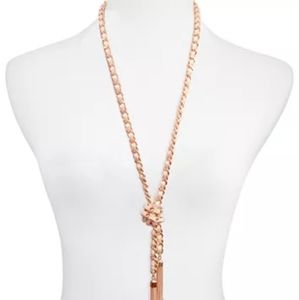 New- Nice!!! Women's Rose Gold Tassel Necklace